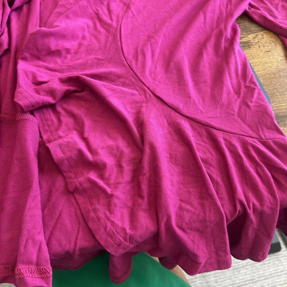 NWT Urban CoCo Women's Open Front Cardigan Long Sleeve Irregular Hem Pink XL - Picture 10 of 14